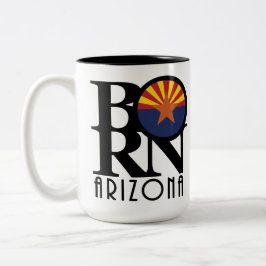Caneca De Café Em Dois Tons Arizona do nascer 15oz