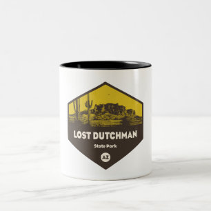 Caneca De Café Em Dois Tons Arizona do Parque Estadual do Dutchman Perdido