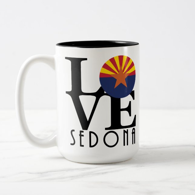 Caneca De Café Em Dois Tons ARIZONA LOVE Sedona 15oz (Esquerda)