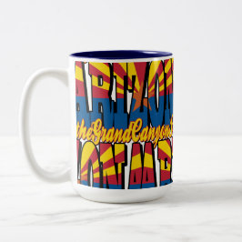 Caneca De Café Em Dois Tons Arizona o Estado do Grand Canyon