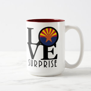 Caneca De Café Em Dois Tons Arizona Surpresa AMOR 15oz