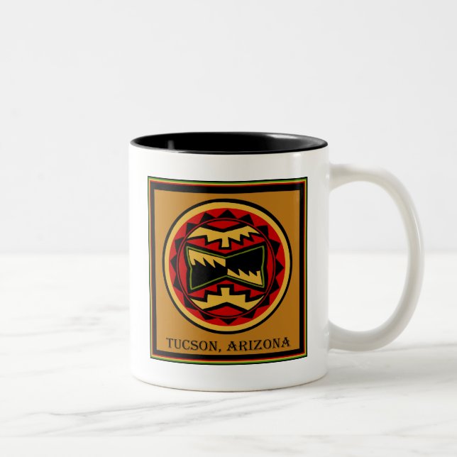Caneca De Café Em Dois Tons Arizona Tucson 2014 (Direita)