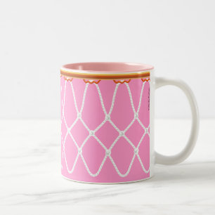Caneca De Café Em Dois Tons Aro de basquetebol Net_pink_jumpstart java