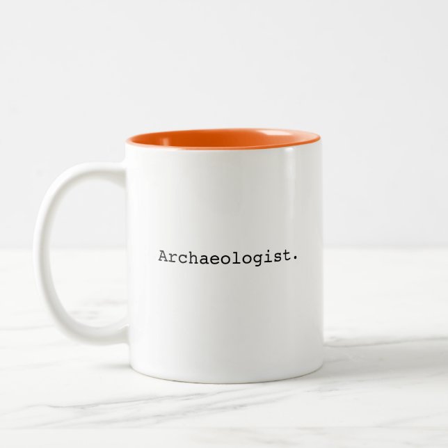 Caneca De Café Em Dois Tons Arqueólogo, arqueologia, história, presentes antig (Esquerda)