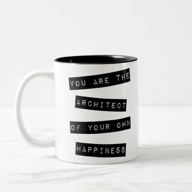 Caneca De Café Em Dois Tons Arquiteto (Esquerda)
