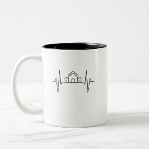 Caneca De Café Em Dois Tons Arquiteto - Casas de pulsação arquitetônica