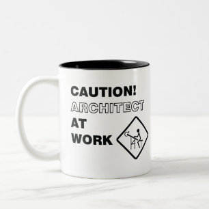 Caneca De Café Em Dois Tons Arquiteto do cuidado no trabalho