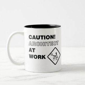 Caneca De Café Em Dois Tons Arquiteto do cuidado no trabalho