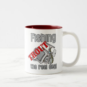 Caneca De Café Em Dois Tons Arranha De Pesca O Acordo De Enguias