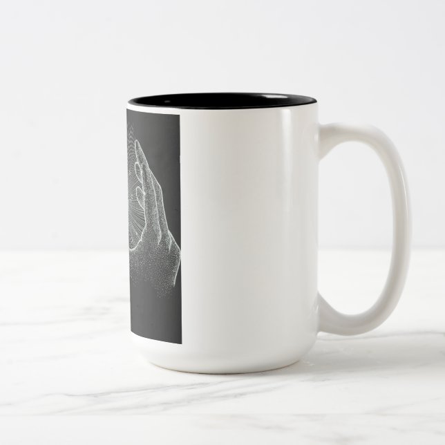Caneca De Café Em Dois Tons Arranjar a Realidade de Amanhã (Direita)