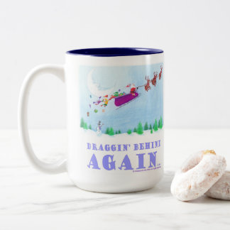 Caneca De Café Em Dois Tons Arrastando-se Atrás Novamente