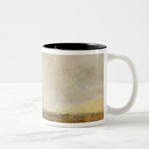 Caneca De Café Em Dois Tons Arrombamento tormentoso do mar de Joseph Mallord