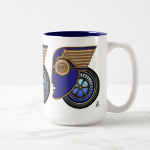 Caneca De Café Em Dois Tons Art Deco Autohead