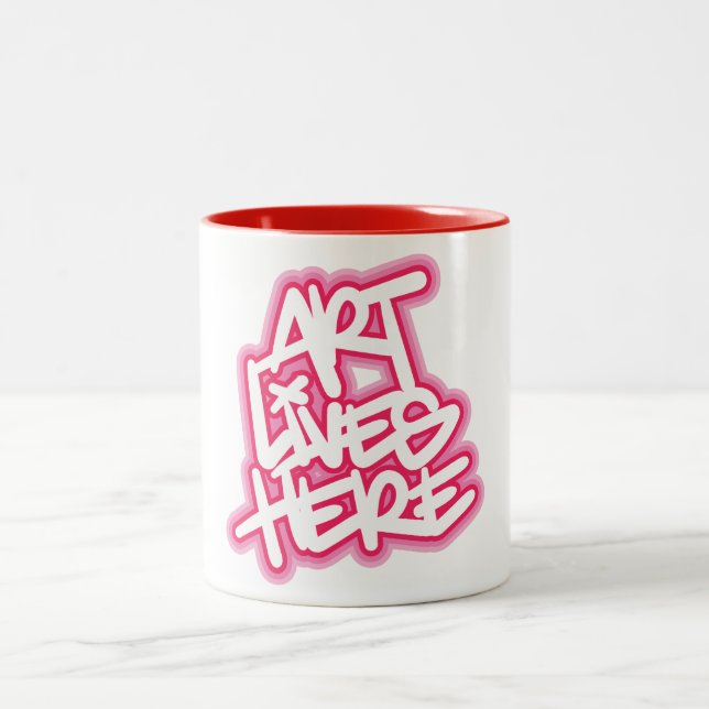 Caneca De Café Em Dois Tons Art Mora Aqui (Centro)