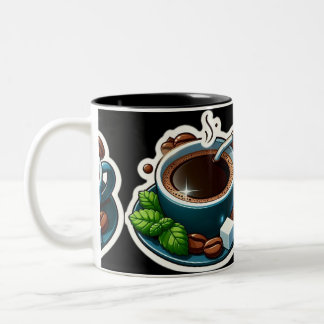 Caneca De Café Em Dois Tons art mug