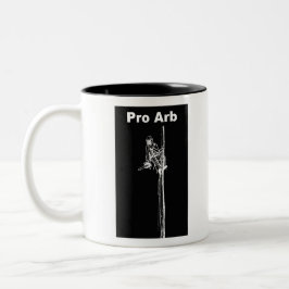 Caneca De Café Em Dois Tons Arte Arborista Árvore Cirurgiã Chainsaw Paisaw