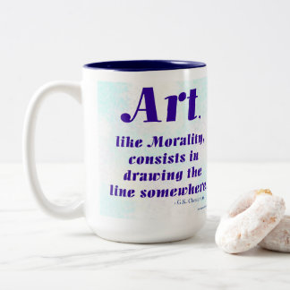 Caneca De Café Em Dois Tons Arte, Como a Moralidade, ...