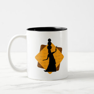Caneca De Café Em Dois Tons Arte da Índia