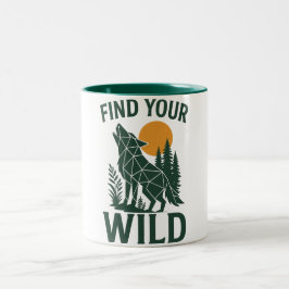Caneca De Café Em Dois Tons Arte da Liberdade na Natureza e ao Ar Livre