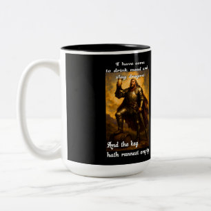 Caneca De Café Em Dois Tons Arte de fantasia de humor humor humorista de caçad