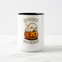 Arte de Halloween de Abóbora Fantasma Fofo Adormec