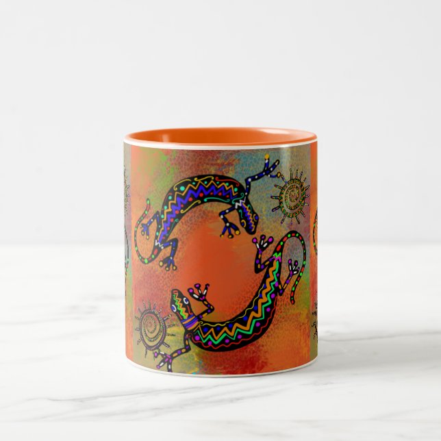 CANECA DE CAFÉ EM DOIS TONS ARTE DE LAGARTO SUDOESTE      (Centro)