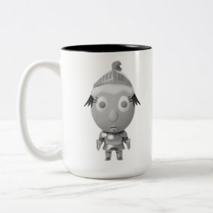 Caneca De Café Em Dois Tons Arte de Ovo RG RA