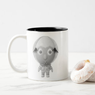 Caneca De Café Em Dois Tons Arte de Ovo RG RA
