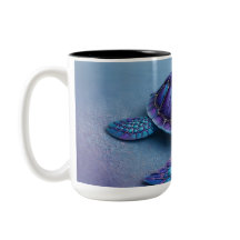 Arte de Tartaruga do Oceano Calmo – Fantasia Azul 