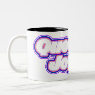 Caneca De Café Em Dois Tons Arte de Tipografia do Orgulho