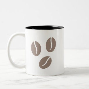 Caneca De Café Em Dois Tons Arte do Café Feijão