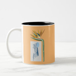 Caneca De Café Em Dois Tons Arte do Risógrafo Vintage