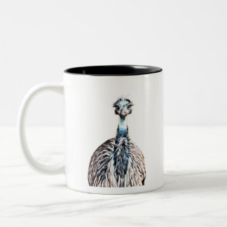 Caneca De Café Em Dois Tons Arte Luminosa de Aves