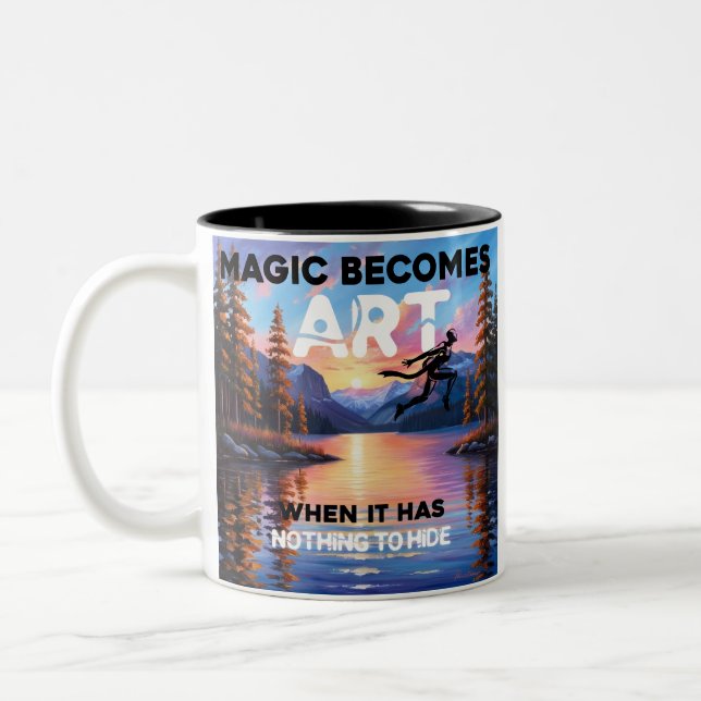 Caneca De Café Em Dois Tons Arte Magical Mug (Esquerda)