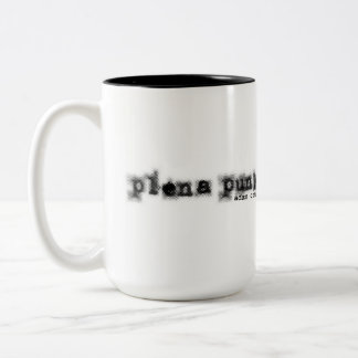 Caneca De Café Em Dois Tons Arte Plena Punk Porto-Riquenho