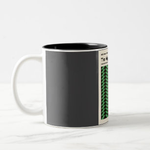 Caneca De Café Em Dois Tons Arte Retroativa da Sala do Viper