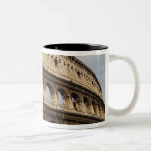 Caneca De Café Em Dois Tons Arte Romana. O Coliseu ou Flaviano 2