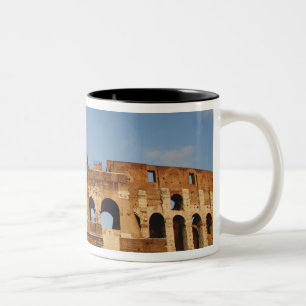 Caneca De Café Em Dois Tons Arte Romana. O Coliseu ou Flaviano 4