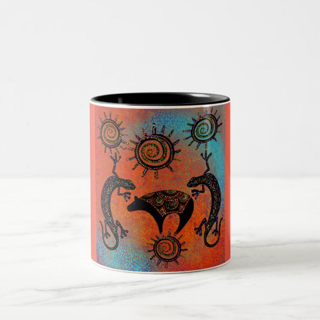 CANECA DE CAFÉ EM DOIS TONS ARTE SUDOESTE DE LAGARTO      (Centro)