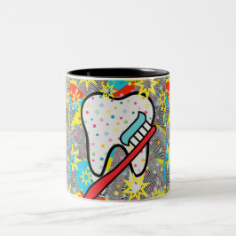 Caneca De Café Em Dois Tons Artes dentárias