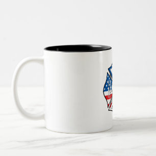 Caneca De Café Em Dois Tons Artes do Departamento de Bombeiros FDNY