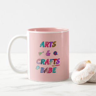 Caneca De Café Em Dois Tons Artes e Artesanatos Babe