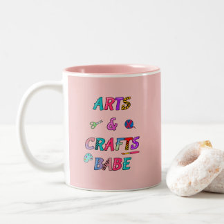 Caneca De Café Em Dois Tons Artes e Artesanatos Babe