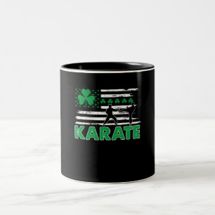 Caneca De Café Em Dois Tons Artes Marciais Legal, Karate Kicking