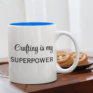 Caneca De Café Em Dois Tons Artesanato Personalizado Dizendo 11oz