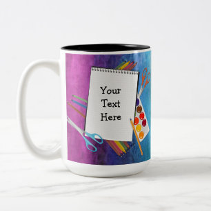 Caneca De Café Em Dois Tons Artesanato Personalizado Fornecimento Rainbow Mug
