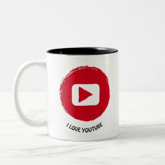 Caneca De Café Em Dois Tons articulos personalizados  i live youtube
