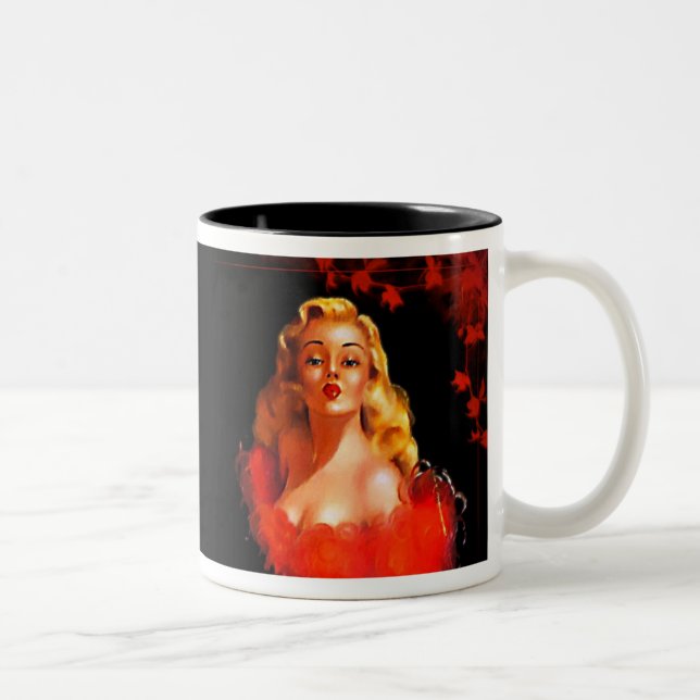Caneca De Café Em Dois Tons Artista de maquilhagem - Mug, Taça (Direita)