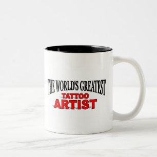 Caneca De Café Em Dois Tons Artista do Tatoo do mundo o grande