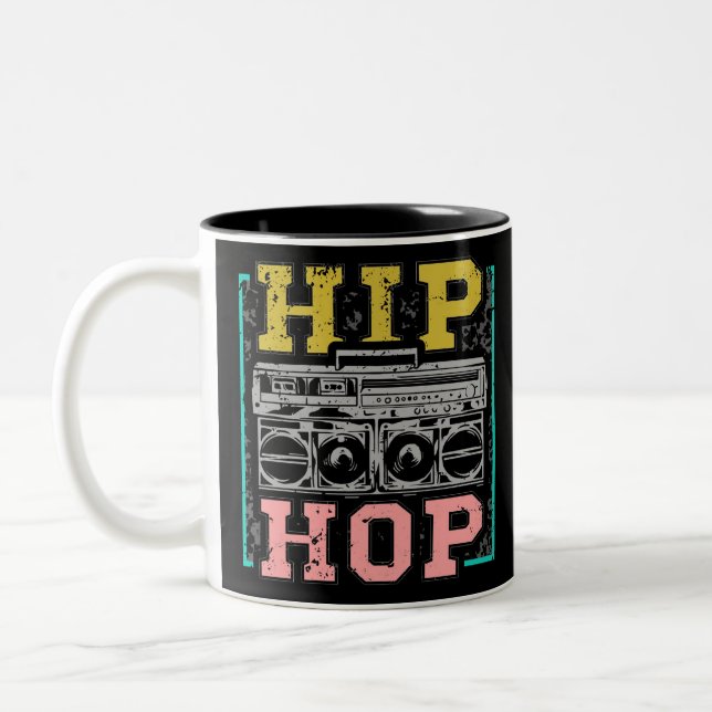 Caneca De Café Em Dois Tons Artistas Hip Hop Cassettes Rap (Esquerda)